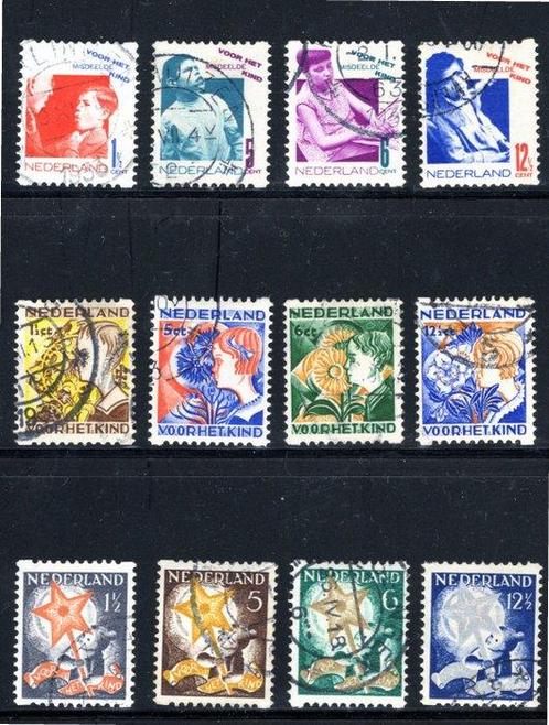Nederland 1925/1933 - Complete set kindzegels roltanding -, Postzegels en Munten, Postzegels | Nederland