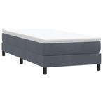 vidaXL Boxspring zonder matras fluweel donkergrijs 90x210 cm, Verzenden, Nieuw