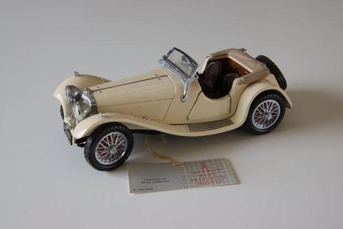 Franklin Mint 1:24 - Modelauto - Jaguar SS100 1938, Hobby en Vrije tijd, Modelauto's | 1:5 tot 1:12