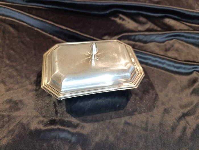 Boterschotel - .800 zilver - Italië – Art Déco, Antiek en Kunst, Antiek | Zilver en Goud