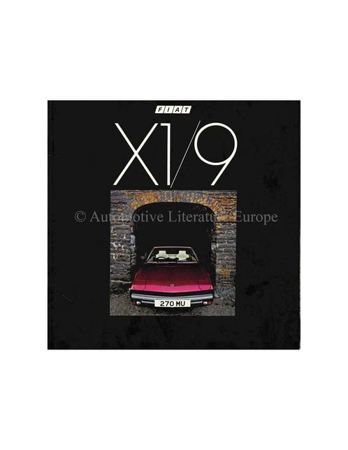 1982 FIAT X1/9 BROCHURE ENGELS, Livres, Autos | Brochures & Magazines