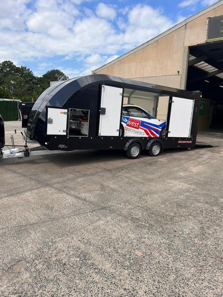 Brian James gesloten autotransporter, Auto diversen, Aanhangers en Bagagewagens, Nieuw, Ophalen