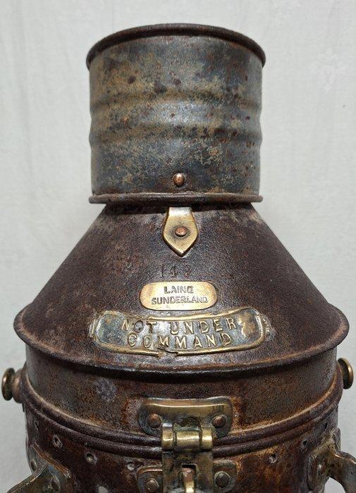 Laing Sunderland Not Under Command, Navigation lamp, Ships, Antiek en Kunst, Curiosa en Brocante