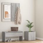 vidaXL Ensemble de meubles de couloir Sonoma gris Bois, Maison & Meubles, Armoires | Penderies & Garde-robes, Neuf, Verzenden
