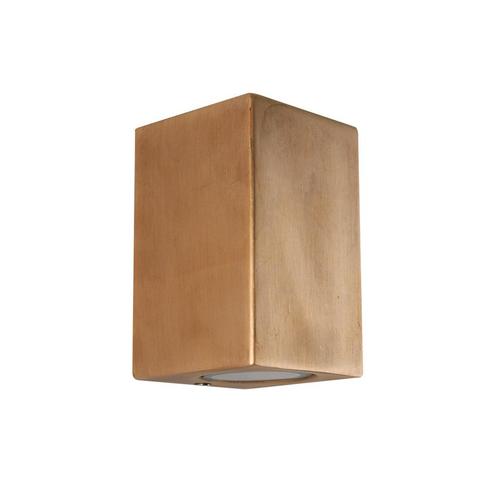 Wandverlichting modern Geo Muurlamp Messing, Tuin en Terras, Buitenverlichting, Verzenden
