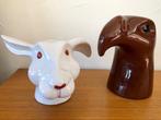 sculptuur, Têtes animales - 17 cm - Keramiek, Antiek en Kunst