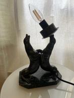 L CARVIN - Nachtlampje - Marmer, Zinklegering, Glas, Antiek en Kunst