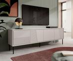 Meubella | TV-Meubel beige 200x38x62 | 4 deuren, Huis en Inrichting, Kasten |Televisiemeubels, Overige materialen, Verzenden, Nieuw