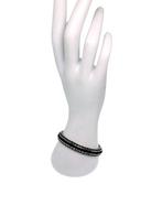 Zonder Minimumprijs - Armband Zilver Onyx - Markasiet, Handtassen en Accessoires, Armbanden, Nieuw