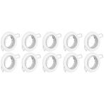 Spot Armatuur 10 Pack - Kantelbare GU10 Inbouwspot Rond Wit, Huis en Inrichting, Verzenden, Nieuw