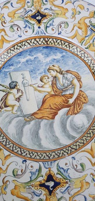 Urbino - Bord - Wandteller Italien - Terracotta - Italië, Antiek en Kunst, Antiek | Glaswerk en Kristal
