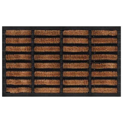 vidaXL Paillasson rectangulaire 45x75 cm caoutchouc et, Jardin & Terrasse, Paillassons, Neuf, Envoi