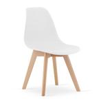 KITO stoel wit/beuk | Comfortabel Tweede Kansje | 40%, Huis en Inrichting, Stoelen, Hout, Verzenden, Wit, Nieuw