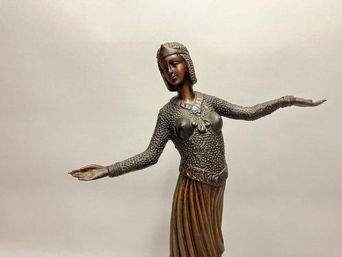 Sculpture, Danseres naar Chiparus - 51 cm - Bronze, Antiek en Kunst, Curiosa en Brocante