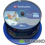 Verbatim BD-R Blu-Ray 25GB 6x 50st. Cakebox Printable, Cd's en Dvd's, Blu-ray, Verzenden, Nieuw in verpakking