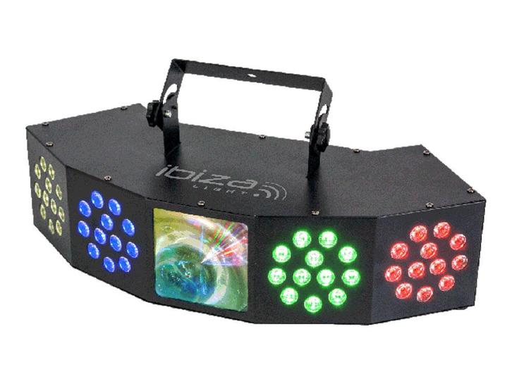 Ibiza Light COMBI-FX4 3-in-1 Lichteffect Wash, Moonflower En, Muziek en Instrumenten, Licht en Laser