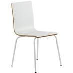 Stoel | DANIS | Wit | Witte Poten | 485x530x820(h)mm Luxus, Verzenden, Nieuw in verpakking