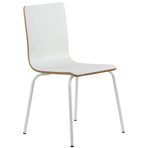 Stoel | DANIS | Wit | Witte Poten | 485x530x820(h)mm Luxus, Zakelijke goederen, Horeca | Keukenapparatuur, Nieuw in verpakking