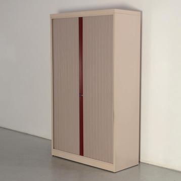 Mewaf roldeurkast, crème, 198x120 cm, incl. 4 legborden, Ophalen of Verzenden