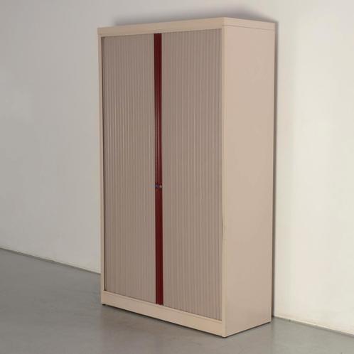 Mewaf roldeurkast, crème, 198x120 cm, incl. 4 legborden, Huis en Inrichting, Kasten | Roldeurkasten en Archiefkasten, Gebruikt