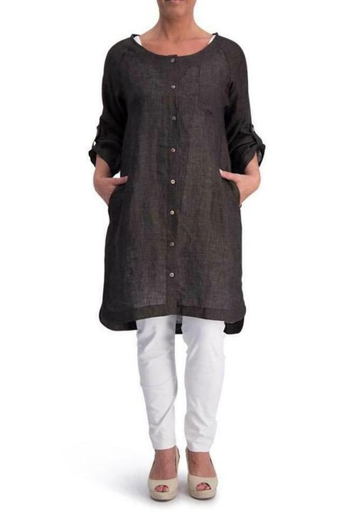 Blouse Gaya Ophilia linen maat 44, Kleding | Dames, Blouses en Tunieken, Verzenden