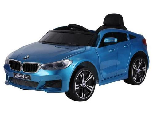 BMW 6 GT, Leder zitje, Rubberen banden, Kinder Accu Auto!, Kinderen en Baby's, Speelgoed |Speelgoedvoertuigen, Nieuw, Afstandsbediening