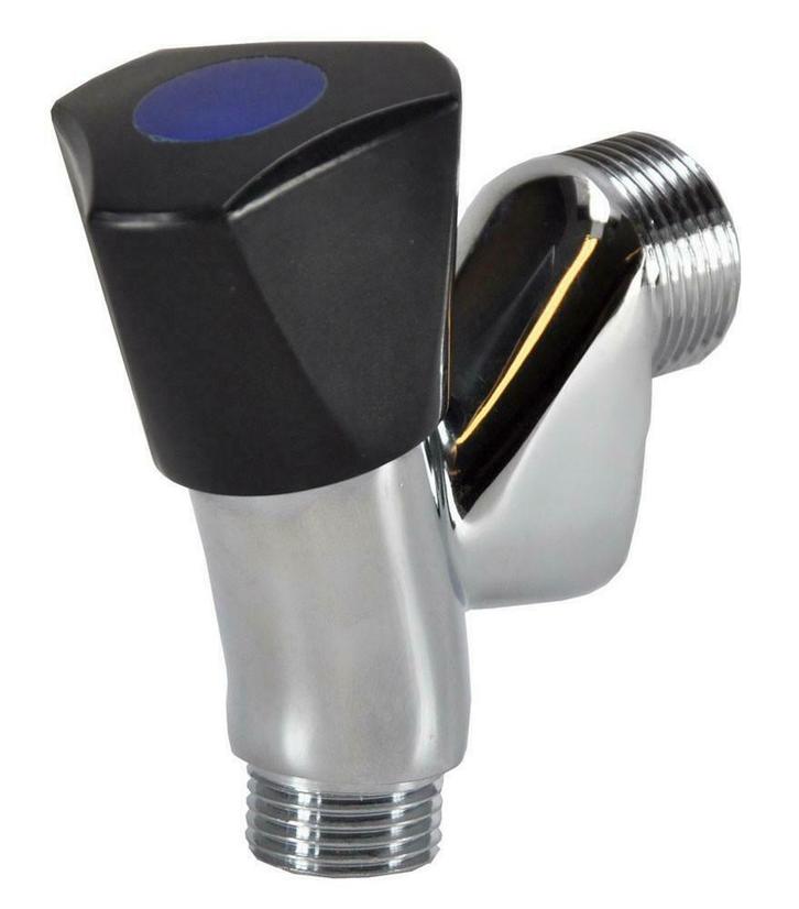 Kiwa beluchterkraan 1/2 zwarte knop, Bricolage & Construction, Sanitaire, Enlèvement ou Envoi