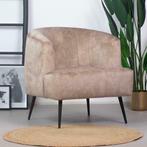 WEES SNEL! Velvet fauteuil Billy taupe