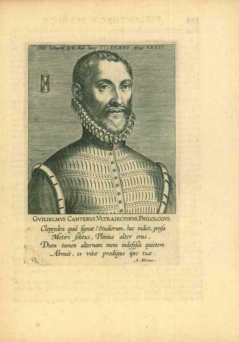 ② Portrait of Willem Canter — Kunst Etsen en Gravures — 2dehands