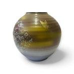 Kutani polychrome vogel- en bloemvase – meesterwerk uit de