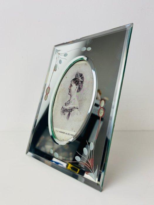 Fotolijst- Zeldzame Art deco fotolijst 1920 - Glas, Antiek en Kunst, Curiosa en Brocante