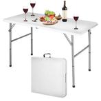 MaxxGarden Vouwtafel - Tuintafel - 120x60x75 cm - Wit, Ophalen of Verzenden, Nieuw