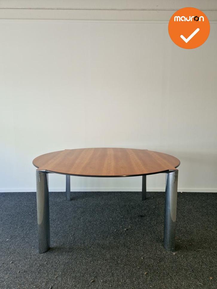 Ahrend 1030 vergadertafel - Rond 160cm - Bruin, Zakelijke goederen, Kantoor en Winkelinrichting | Kantoormeubilair en Inrichting