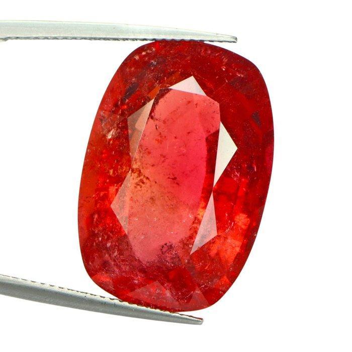 1 pcs Oranje, Rood Toermalijn - 33.54 ct - nternational, Handtassen en Accessoires, Edelstenen