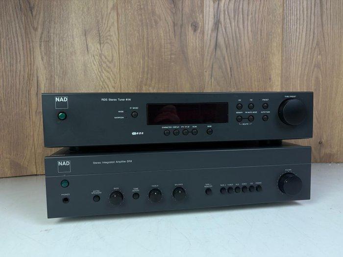 NAD - 314 Stereo Amplifier + 414 Tuner Stereoset, Audio, Tv en Foto, Radio's