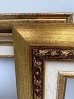 Lijst (2) - Hout - Robuuste gouden kaders, Antiek en Kunst