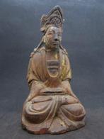 Qing - houten beeld - hoogwaardigheidsbekleder - Hout -