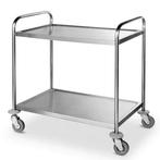 Serveerwagen | RVS | 2 Niveaus (830x510) | Wielen (Geremd), Zakelijke goederen, Verzenden, Nieuw in verpakking