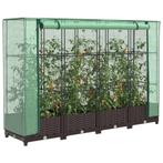 vidaXL Plantenbak verhoogd met kashoes 160x40x123 cm, Tuin en Terras, Verzenden, Nieuw