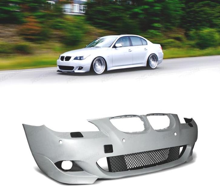 PARE CHOCS FRONTAL BMW E60 E61 03-07 LOOK M PDC, Auto-onderdelen, Carrosserie, Verzenden