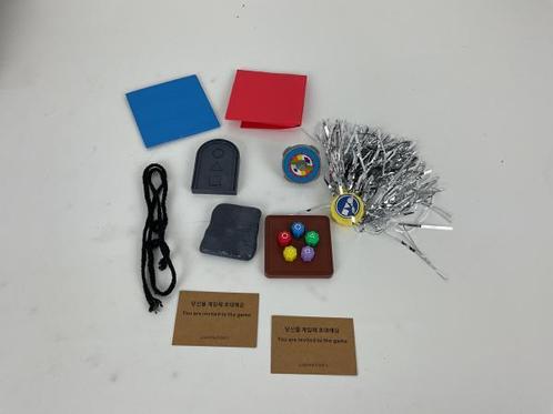 Veiling - Squid game spel artikelen, Hobby en Vrije tijd, Gezelschapsspellen | Overige, Gebruikt