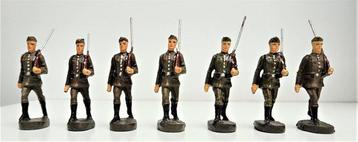 Elastolin - Jouet 7x soldats infanterie de la Wehrmacht -