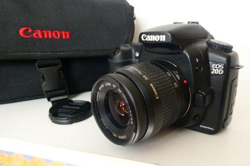 Canon EOS 20D met Canon 38-76mm EF lens in Canon tas, Audio, Tv en Foto, Fotocamera's Digitaal