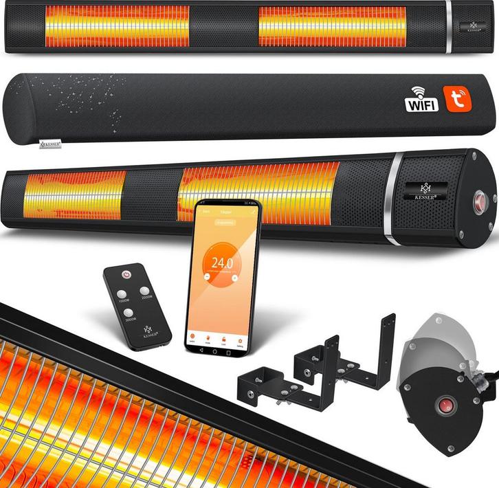 Infrarood Verwarming - Terrasverwarmer - Elektrische Heater, Tuin en Terras, Terrasverwarmers, Nieuw, Verzenden