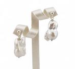 Parel - Zilver - Oorbellen - Italiaans ambacht, Antiek en Kunst