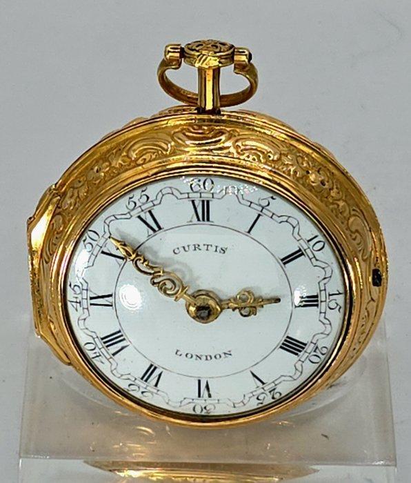 Curtis London - Massive 22K Goldspindeluhr -, Handtassen en Accessoires, Horloges | Heren