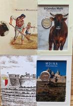 Malta. 2 Euro 2025 The Maltese Ox + Mdina (2 stuks), Postzegels en Munten