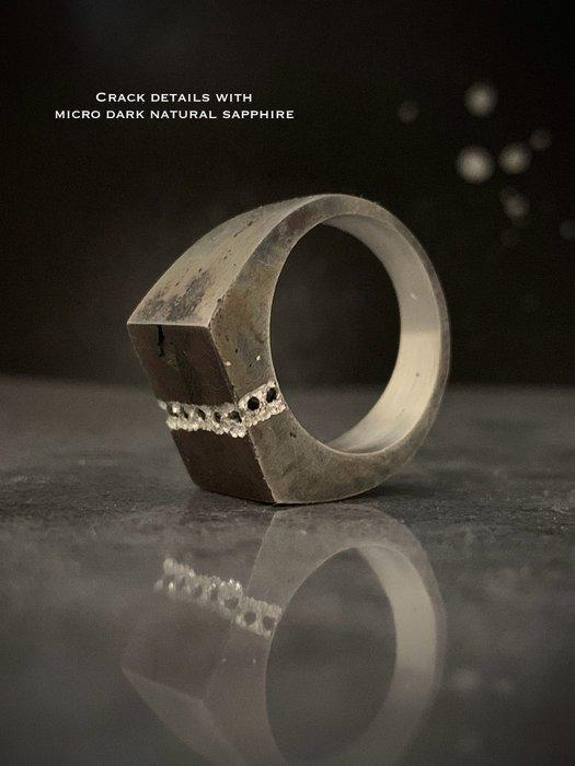 Argent - Bague - Design brutaliste, Antiek en Kunst, Curiosa en Brocante