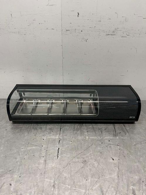 Sushivitrine Tapasvitrine Opzet koelvitrine 5 x 1/3 GN 135, Zakelijke goederen, Horeca | Keukenapparatuur, Ophalen of Verzenden