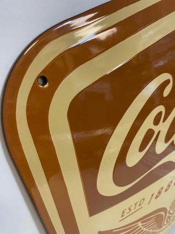 Coca-Cola Wings Logo Emaille Bord - 50 x 50cm - Enseigne en
